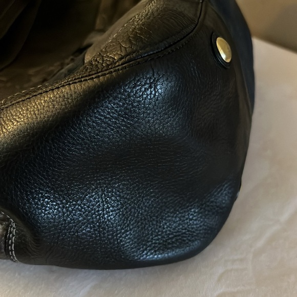 Coach Hamptons Patchwork Carryall Black Leather Gold Hardware Tote - Picture 14 of 17